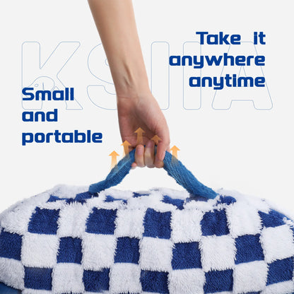 KSIIA Orthopedic Portable Pet Sofa in Larger Size, Made from Jacquard Brushed Polyester with Anti-Slip Features