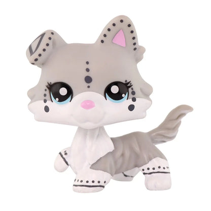 Miniature Animal Figurine Collection: Cats, Dogs, Puppies, Kittens, and Foxes