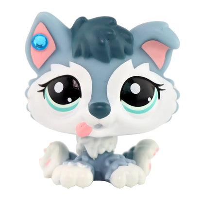 Miniature Animal Figurine Collection: Cats, Dogs, Puppies, Kittens, and Foxes