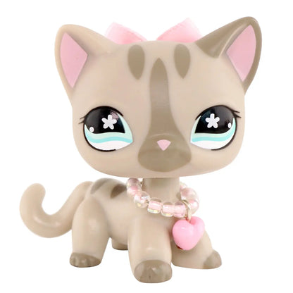 Miniature Animal Figurine Collection: Cats, Dogs, Puppies, Kittens, and Foxes